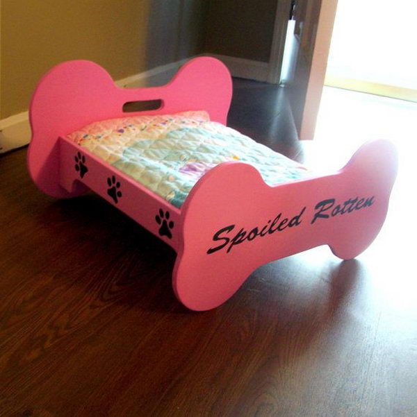 Cool Pet Bed Ideas. Unused stuff at your home can be recycled and turned into pet beds that looks packed yet stylish.