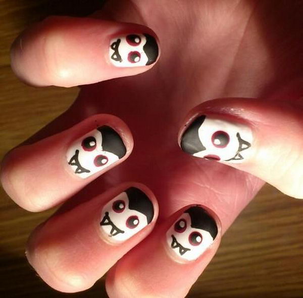 Halloween Nail. Cool Halloween Nail Art which show off your spooky spirit during the freakish festivities.