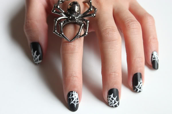 Spiderweb Nails. Cool Halloween Nail Art which show off your spooky spirit during the freakish festivities.