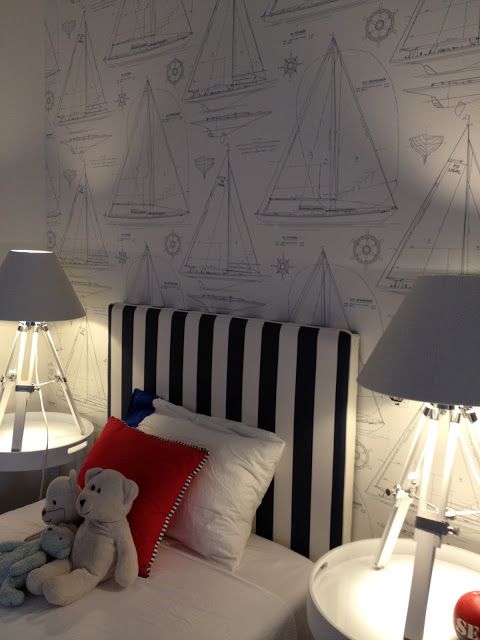 There are so many different options when it comes to decorating a nautical themed room. Boats, ships, sailors, nautical flags, treasure map, pirates, sea animals, sea shells, lighthouses, palm trees, tropical beach, surf shack, seaside cottage style, rustic cabin style and toddlers. Bring a maritime feel to your little boy’s bedroom with one of these ideas right now.