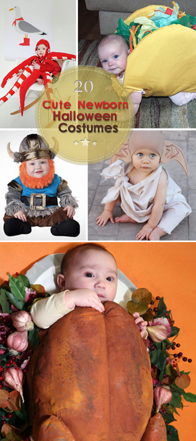 Cute Newborn Halloween Costumes for the little ones in your life!