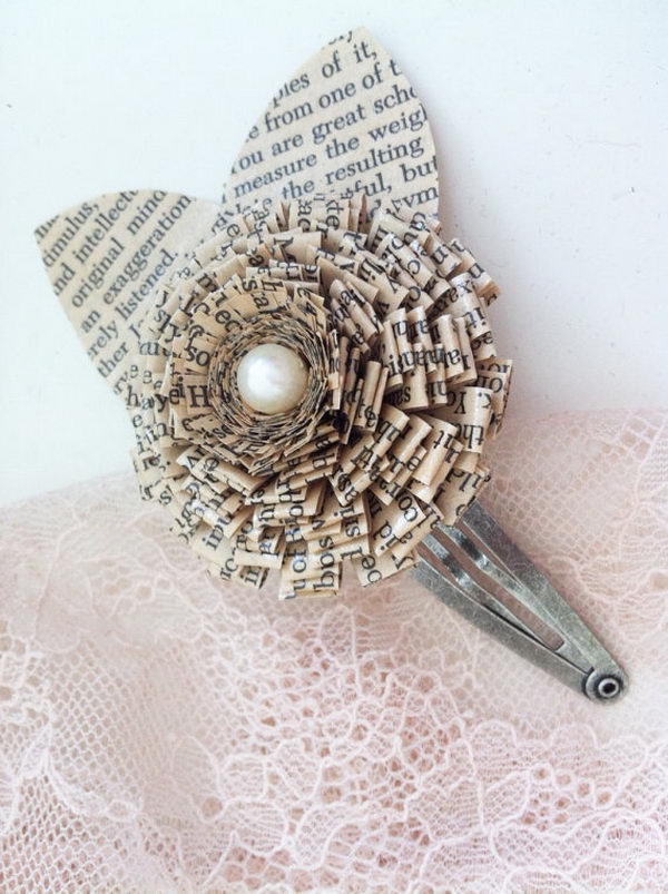 Creative and Fashionable Newspaper Craft. It looks elegant and worth money instead of just recycled news paper.