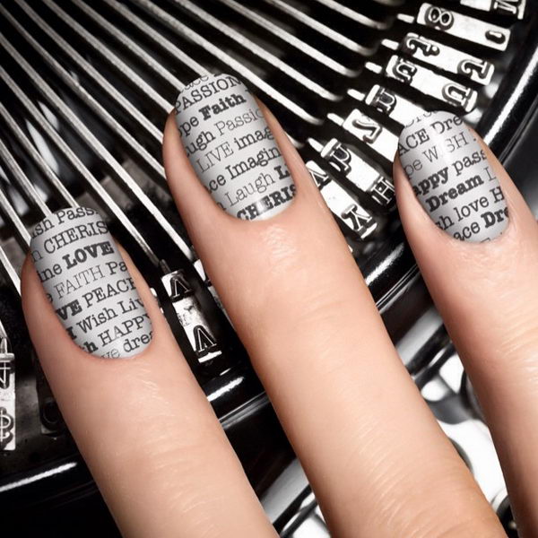 Newspaper Nails.