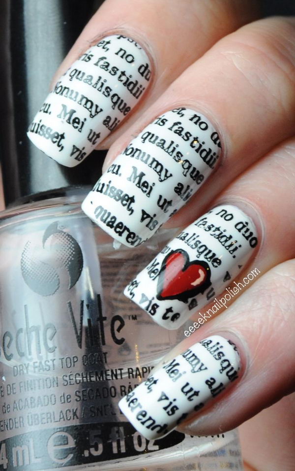 Newspaper Nail Idea.