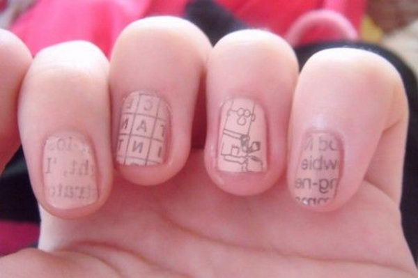 Newspaper Nails.