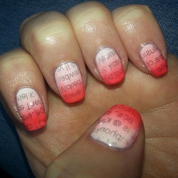 Red Newspaper Nail.