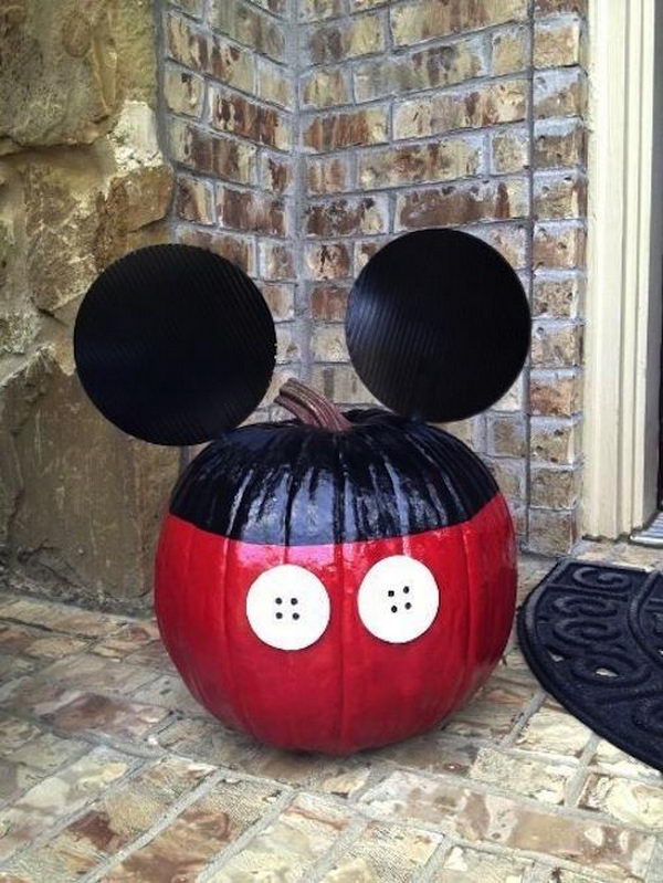 Mickey Mouse Pumpkin.