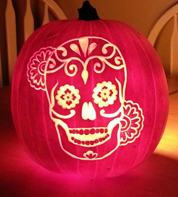 Dia De Los Muertos Pumpkin.