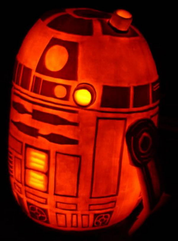 R2D2 Pumpkin.