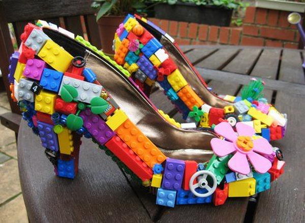 rainbow colour shoes