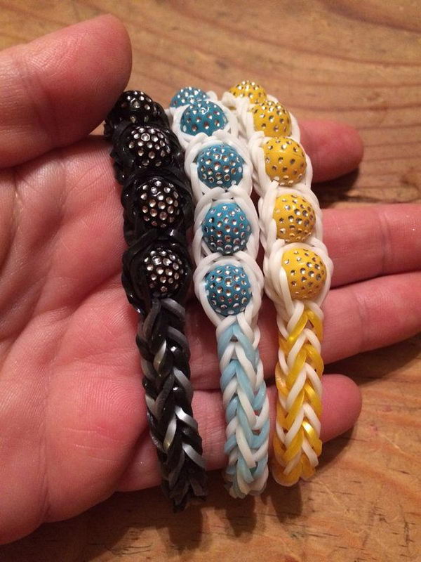Beaded Fishtail Rainbow Loom Bracelets. Rainbow Loom is one of the top gifts for kids, and every kid seems to have at least one piece of rubber band jewelry.