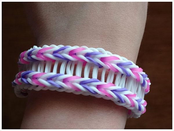 Bridged Fishtail Rainbow Loom Bracelet. Rainbow Loom is one of the top gifts for kids, and every kid seems to have at least one piece of rubber band jewelry.