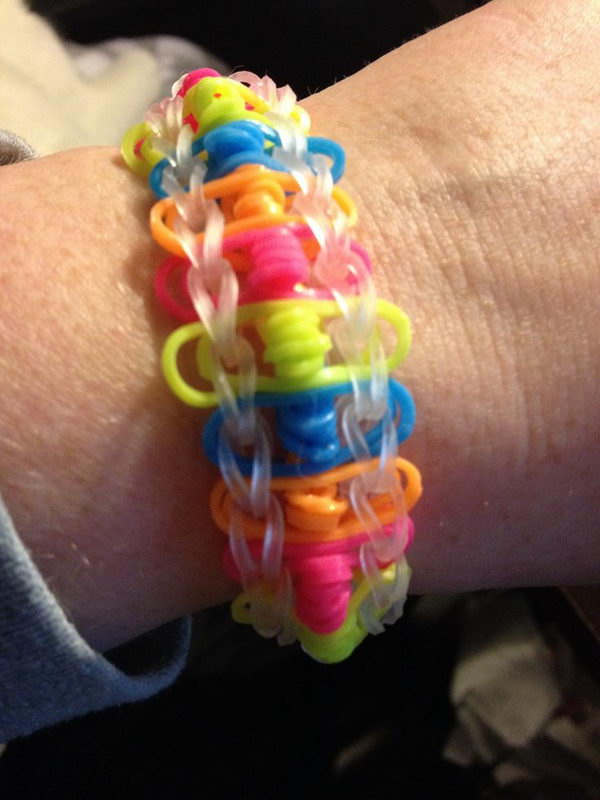 Twisted Ladder Rainbow Loom Bracelet. Rainbow Loom is one of the top gifts for kids, and every kid seems to have at least one piece of rubber band jewelry.