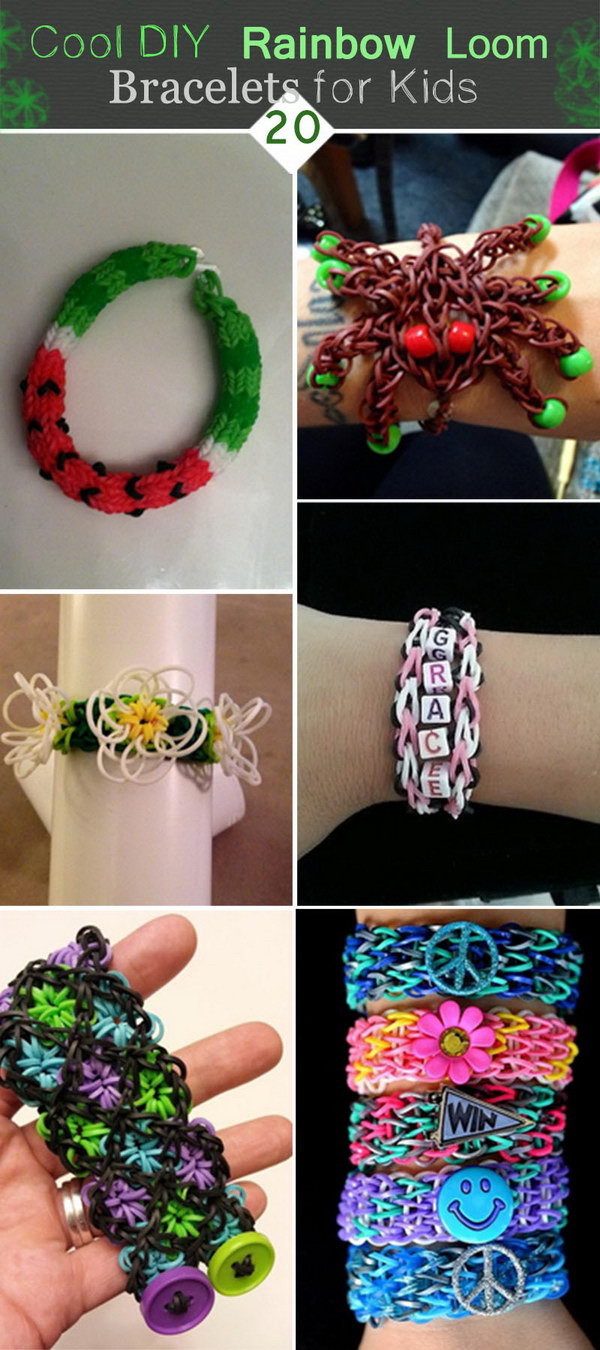 Cool DIY Rainbow Loom Bracelets for Kids!