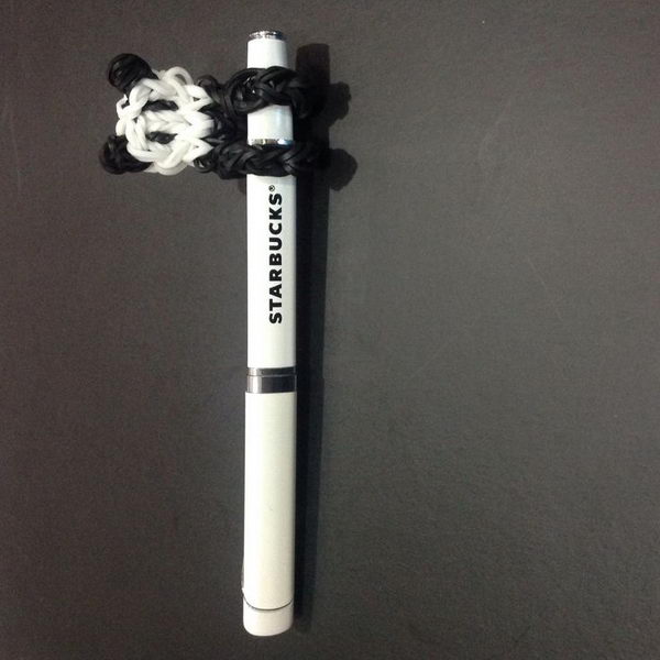 Panda Pencil Hugger. Rainbow Loom is one of the hottest craft activities for kids.