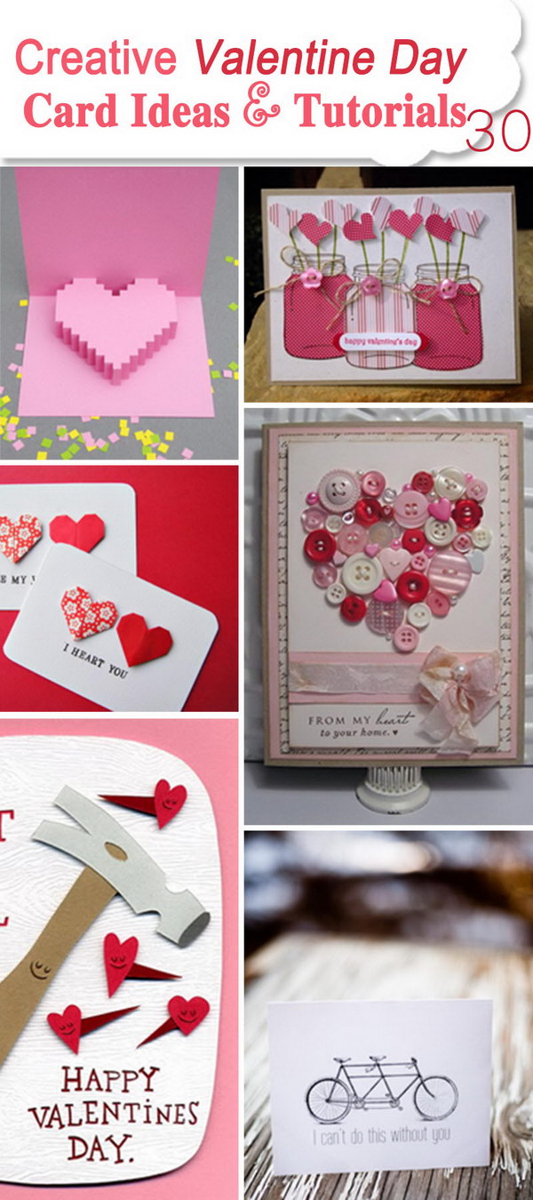 Creative Valentine Day Card Ideas & Tutorials!