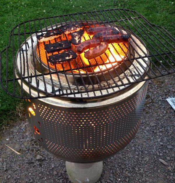 Washing Machine Drum Fire Pit.