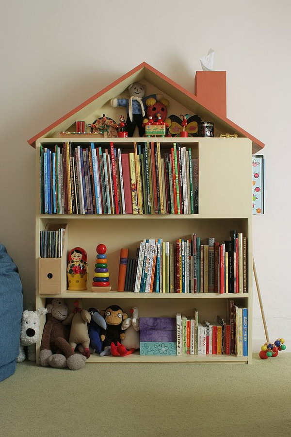 House bookshelf.