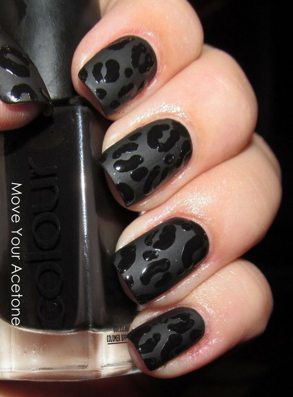 Cheetah or Leopard Nail Art. A great way to express your love for wildlife and leopard or cheetah in particular.