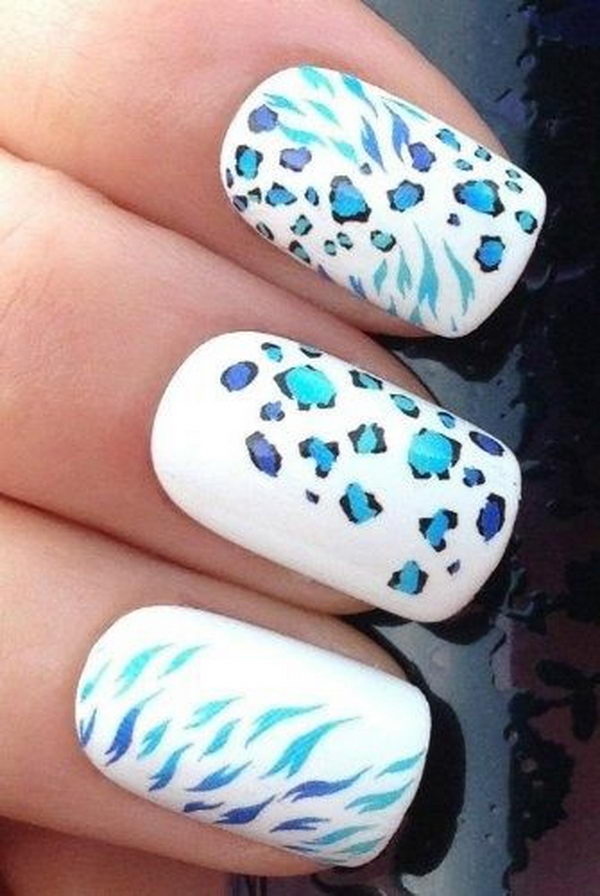 Cheetah or Leopard Nail Art. A great way to express your love for wildlife and leopard or cheetah in particular.