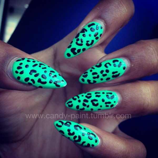 Cheetah or Leopard Nail Art. A great way to express your love for wildlife and leopard or cheetah in particular.