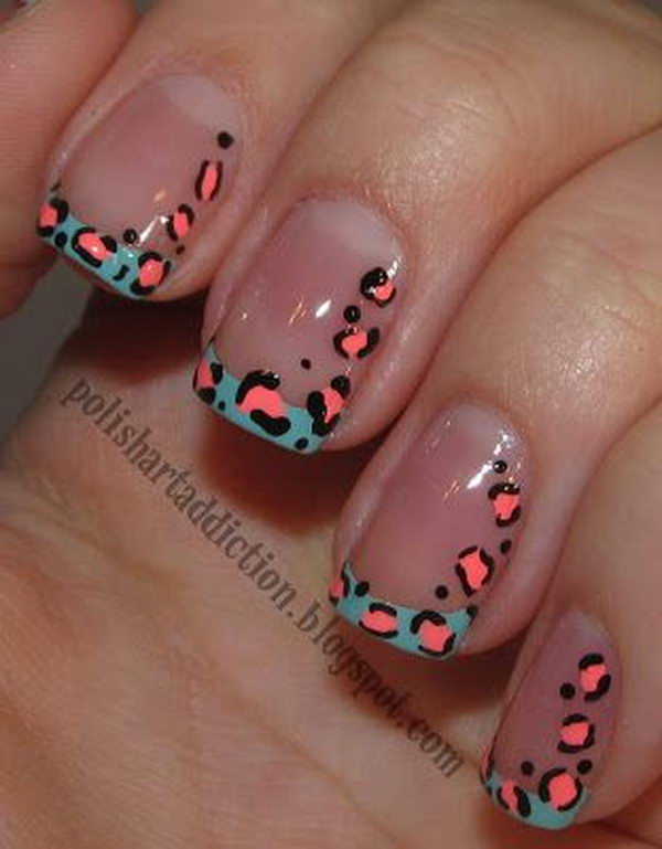 Cheetah or Leopard Nail Art. A great way to express your love for wildlife and leopard or cheetah in particular.