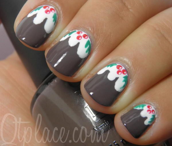 Cool Christmas Nail Designs. Decorate your nails in the spirit of Christmas.