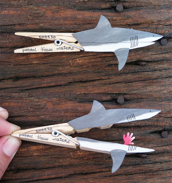 Moveable shark craft.