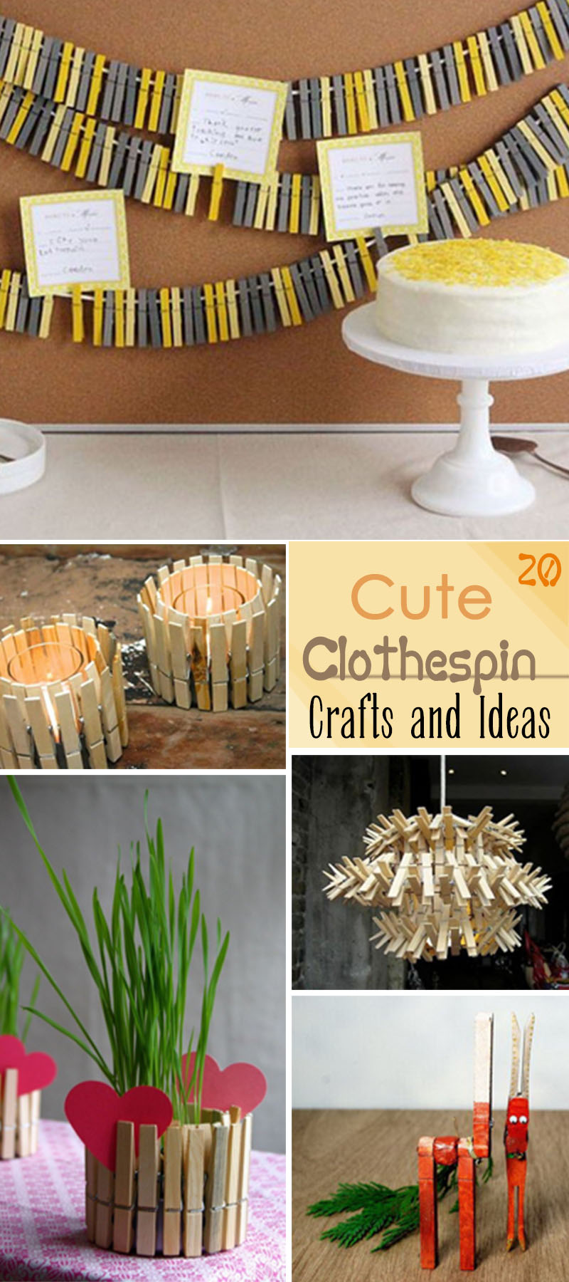 Cute Clothespin Crafts and Ideas!