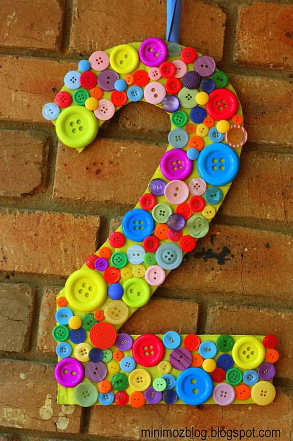 Rainbow Colored Button Number. Rainbow colors are perfect for a festive event, from kids or adult birthdays to anniversaries or graduation.