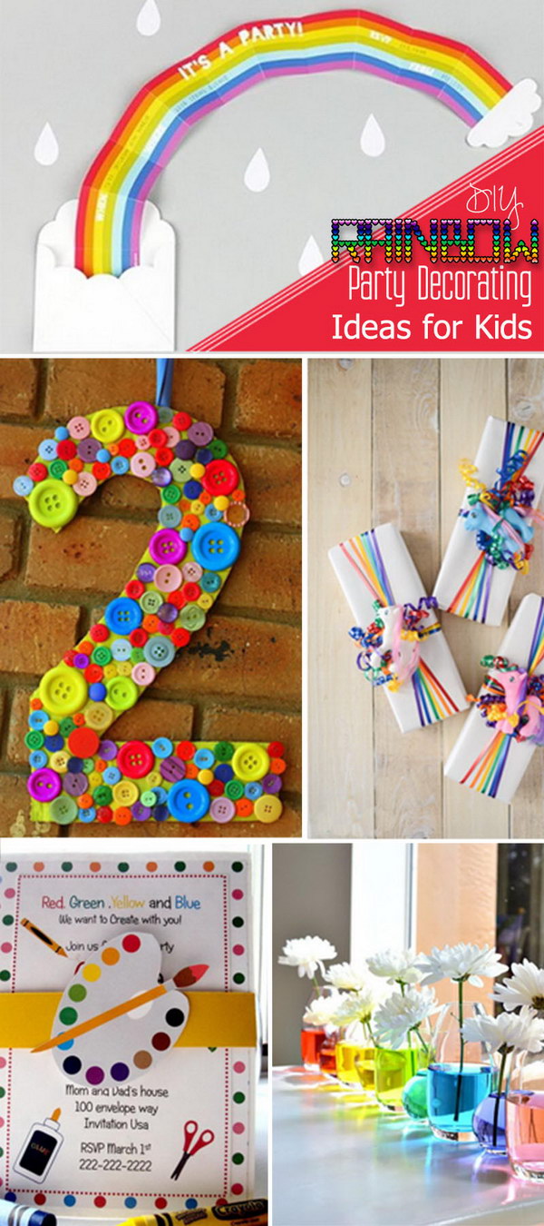 DIY Rainbow Party Decorating Ideas for Kids!