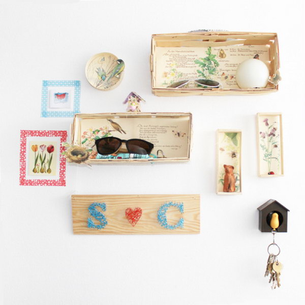 storage box on wall. Smart, well-organized, bright and beautiful. The right storage containers can make a difference in storing your possessions for safekeeping and easy access.