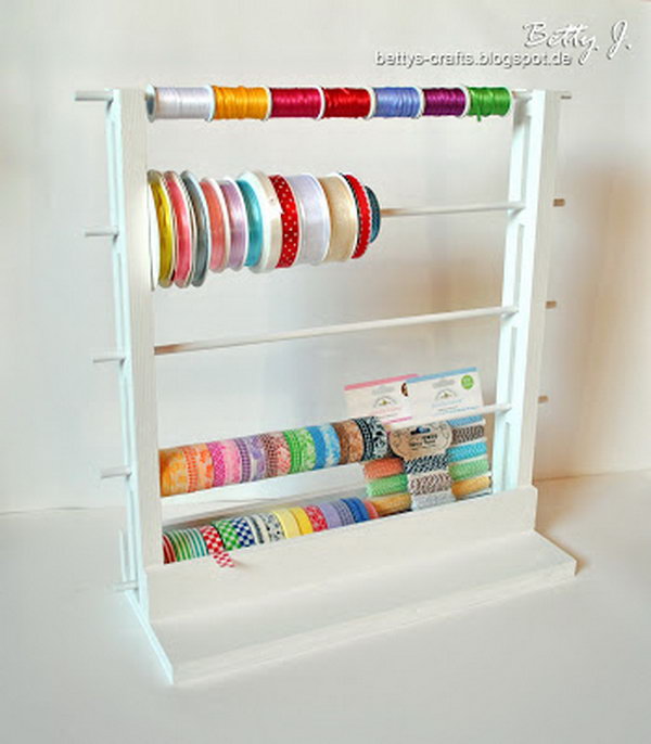 washi tape organizer. Smart, well-organized, bright and beautiful. The right storage containers can make a difference in storing your possessions for safekeeping and easy access.