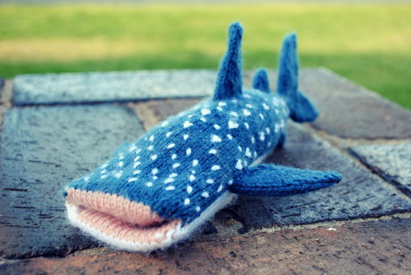 Knitted Shark iPhone Cover. Cool Knitting Project Ideas