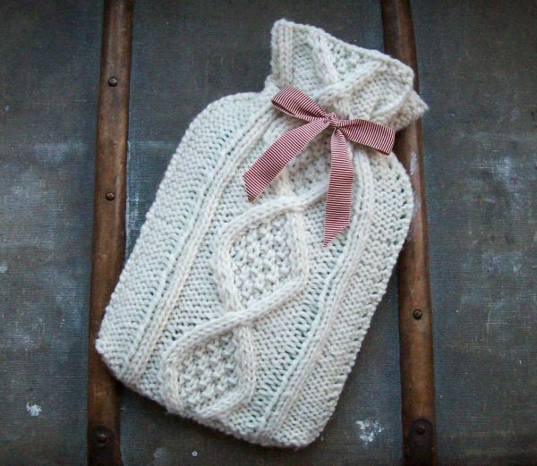 Hot Water Bottle Cover. Cool Knitting Project Ideas