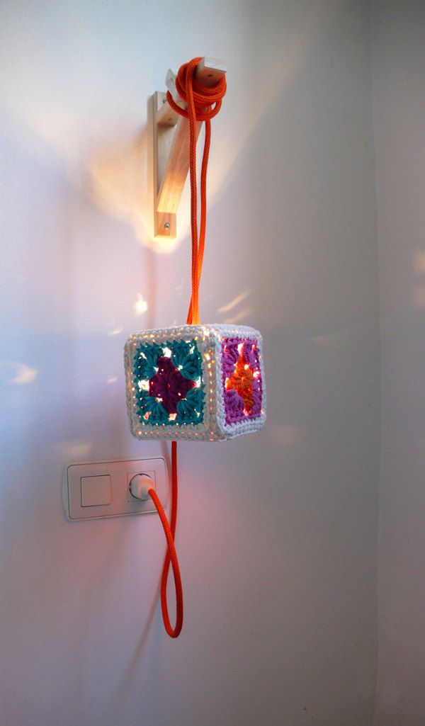 Crochet Lampshade. Cool Knitting Project Ideas