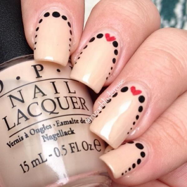 Cute Polka Dot Nail Art. Polka dot is a pattern consisting of an array of filled circles.