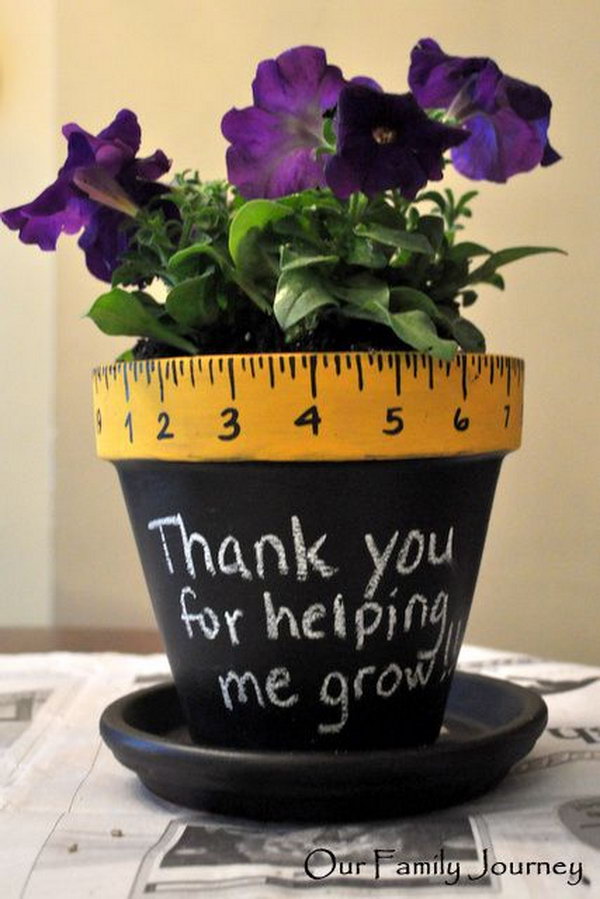 Thank you for helping me growing. Rulers are not only used to measure things but also can be used to create some creative things. Perfect for back-to-school or teacher gifts.