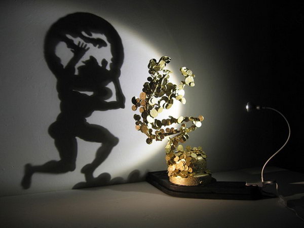 Atlas Off Balance by diet wiegman. Shadow art is a unique form of sculptural art that creates patterns on a wall or canvas using shadows or silhouettes. It is a cool art activity at home to entertain your family and friends.