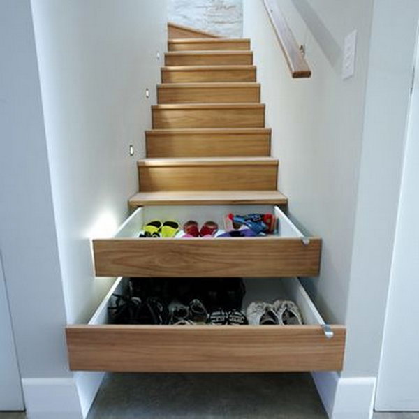 Stairs Shoe Storage,