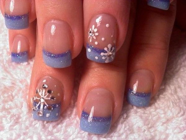 Cool Snowflake Nail Art. As symbols of the winter season, snowflake nail art are wonderful and can instantly make a regular manicure look like a work of art.