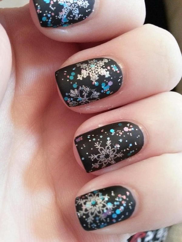 Cool Snowflake Nail Art. As symbols of the winter season, snowflake nail art are wonderful and can instantly make a regular manicure look like a work of art.