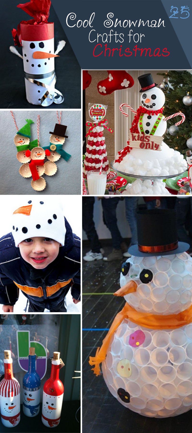 Cool Snowman Crafts for Christmas!