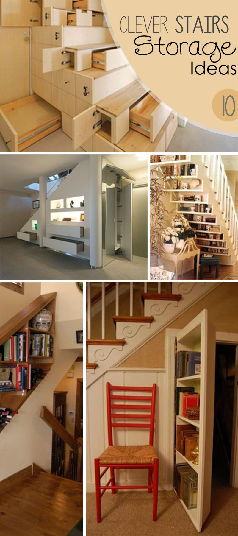 Clever Stairs Storage Ideas!
