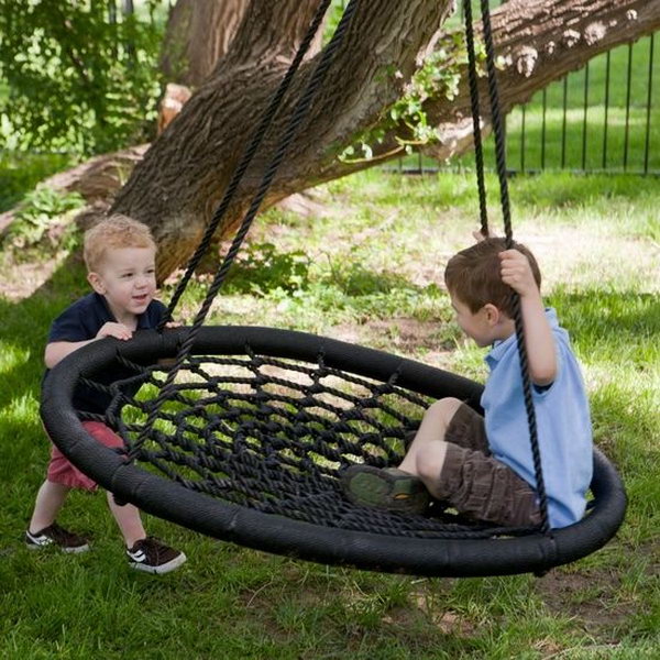 Alternative tire swing.