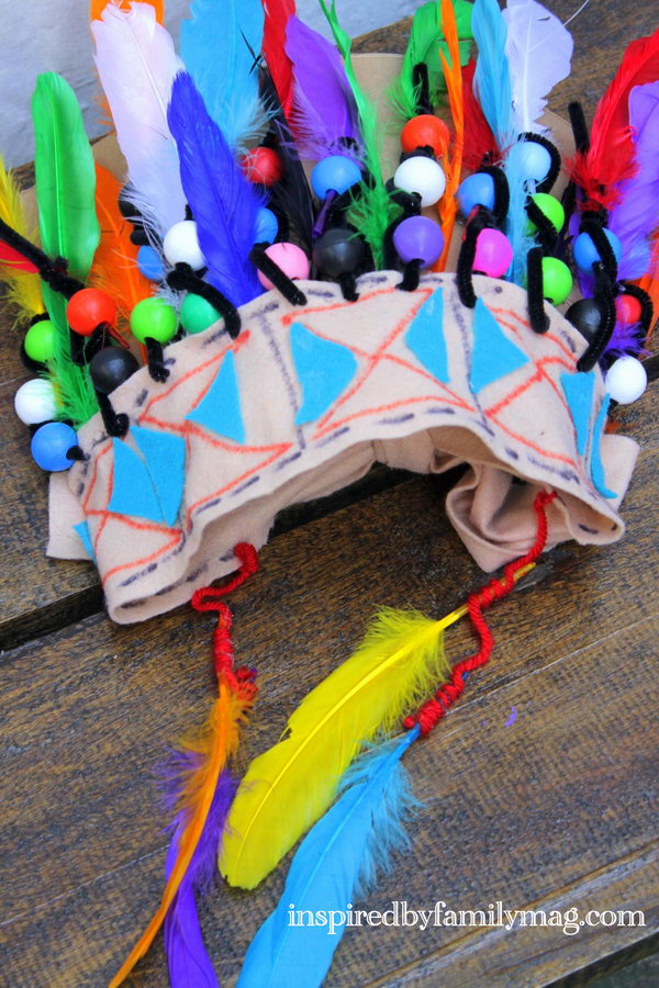 Native American Craft for Kids: Chief Headdress 