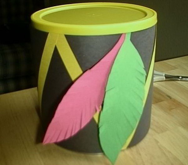 Make a Native American drum for kids to enjoy fantasy play. It can be crafted from common household items and fuel the imagination. 