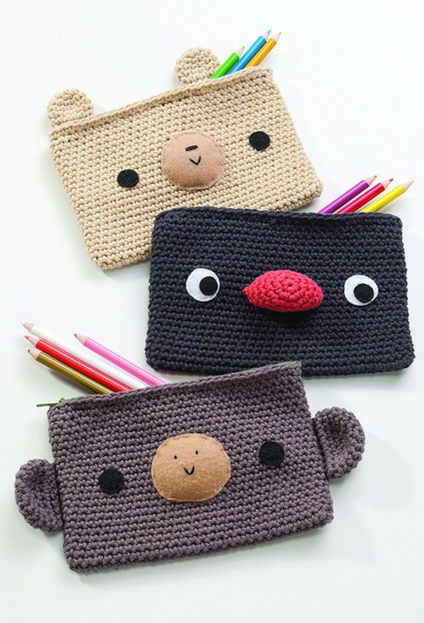 Cute Crocheting Pencil Case. There's nothing like a cool pencil case full of cool pencils, erasers and accessories to excite your kids' imagination and ignite their creative and linguistic passions. Show how much you care about them.