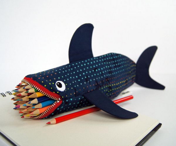 Shark Pencil Case. There's nothing like a cool pencil case full of cool pencils, erasers and accessories to excite your kids' imagination and ignite their creative and linguistic passions. Show how much you care about them.