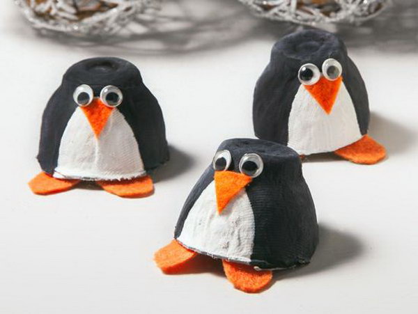 Egg Carton Penguin, 